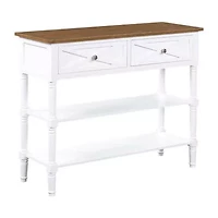Country Living Room Collection 2-Drawer Console Table