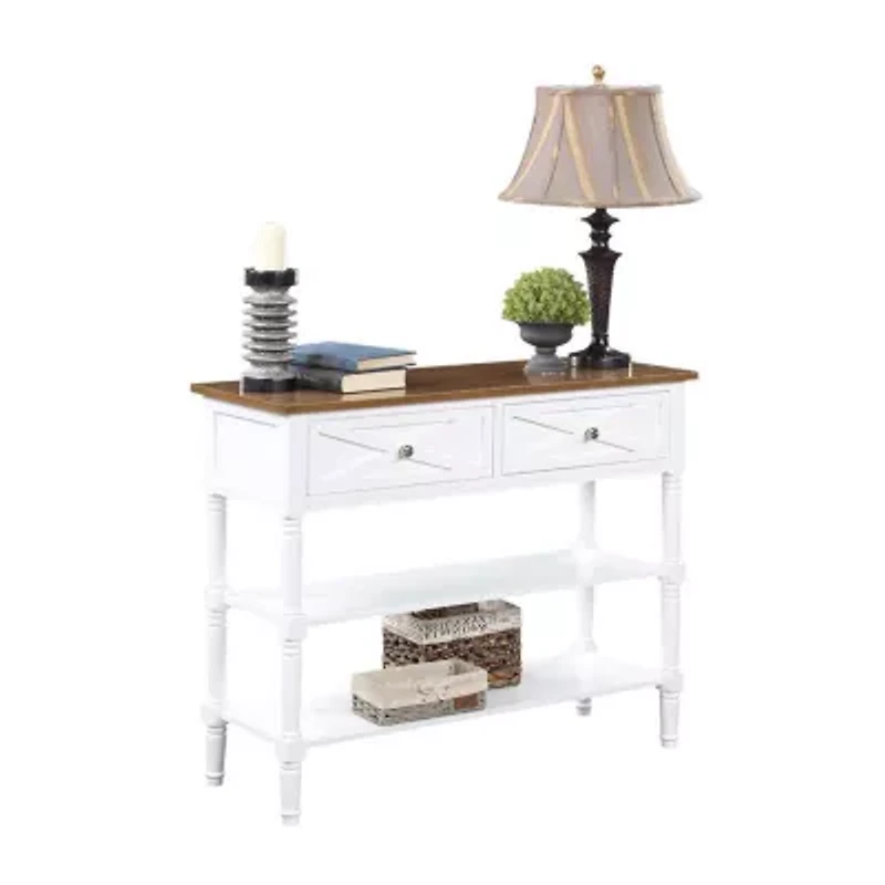 Country Living Room Collection 2-Drawer Console Table