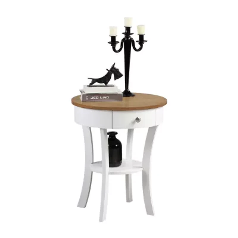Convenience Concepts Schaffer Living Room Collection Storage 1-Drawer End Table