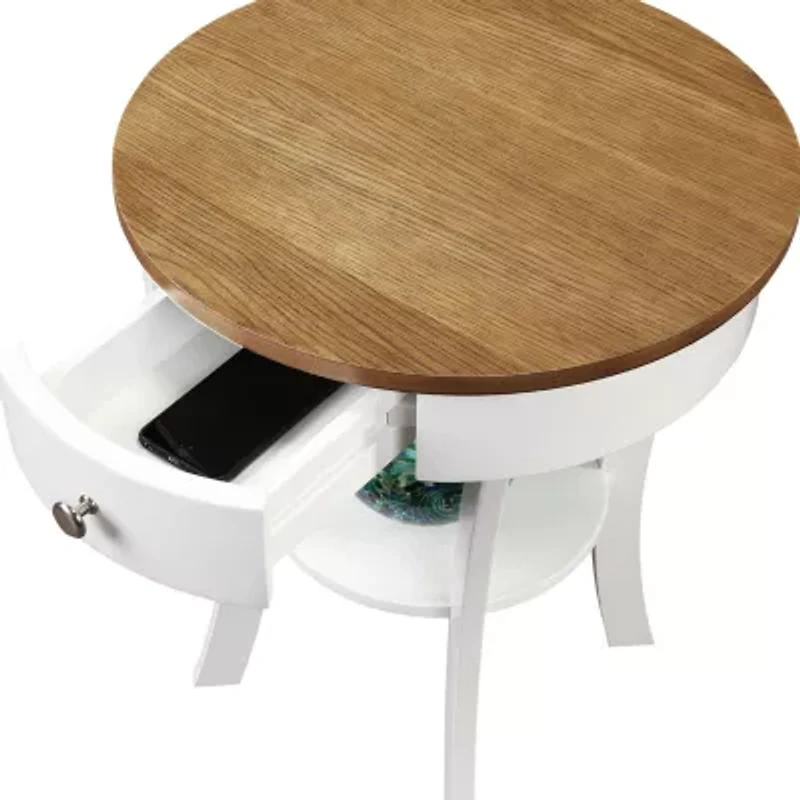 Convenience Concepts Schaffer Living Room Collection Storage 1-Drawer End Table