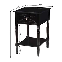 Country Oxford 1-Drawer End Table