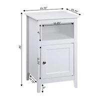 Convenience Concepts Designs2go Living Room Collection Storage End Table