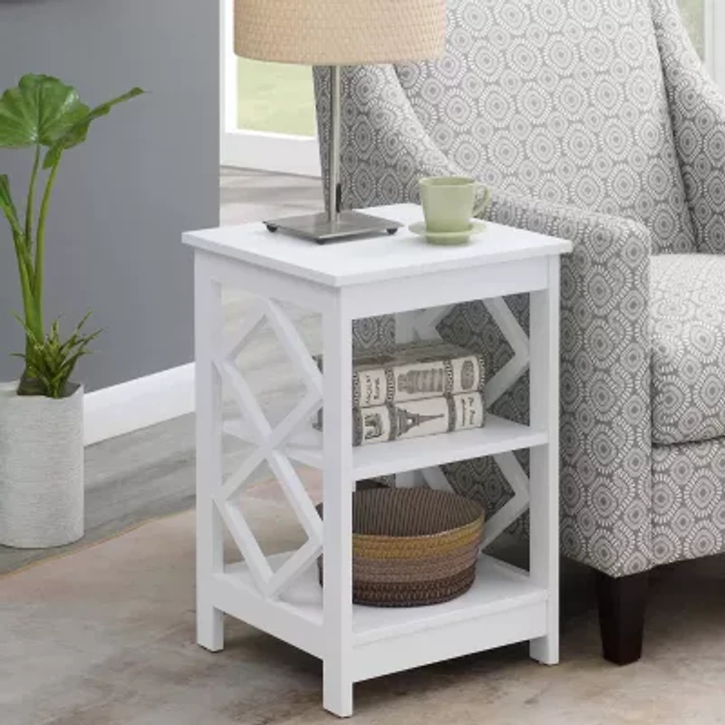 Convenience Concepts Diamond Living Room Collection Storage End Table