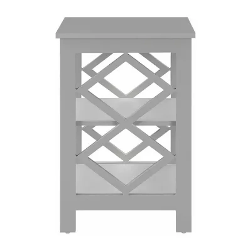 Convenience Concepts Diamond Living Room Collection Storage End Table