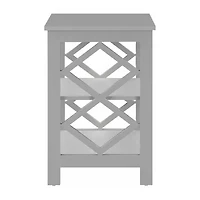 Convenience Concepts Diamond Living Room Collection Storage End Table