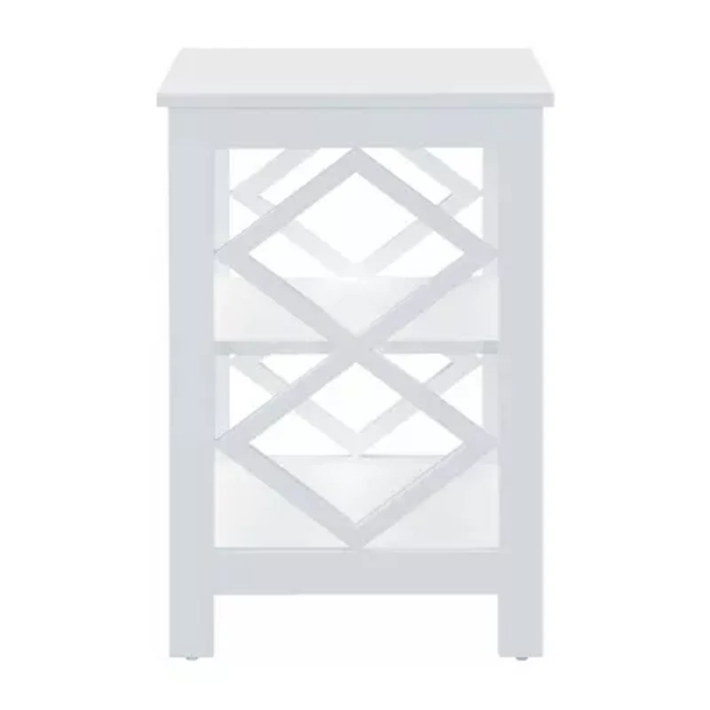 Convenience Concepts Diamond Living Room Collection Storage End Table