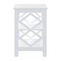 Convenience Concepts Diamond Living Room Collection Storage End Table