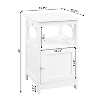 Convenience Concepts Omega Living Room Collection Storage End Table
