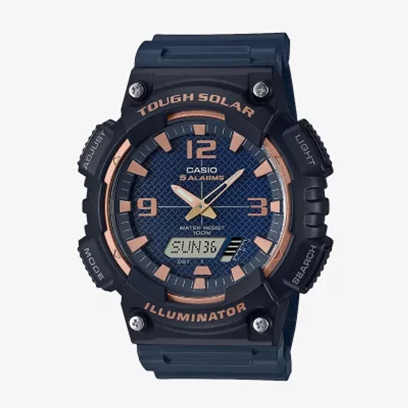 Casio Mens Black Strap Watch Aqs810w-2a3v