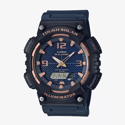Casio Mens Black Strap Watch Aqs810w-2a3v