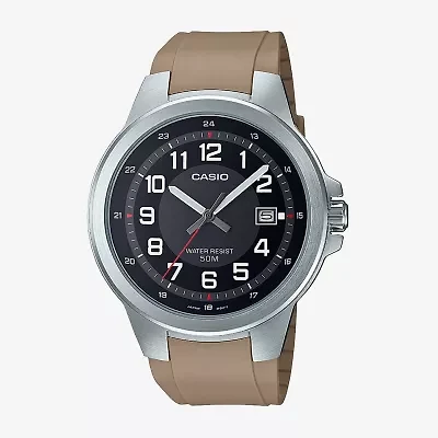 Casio Mens Brown Strap Watch Mtpe190-1bv