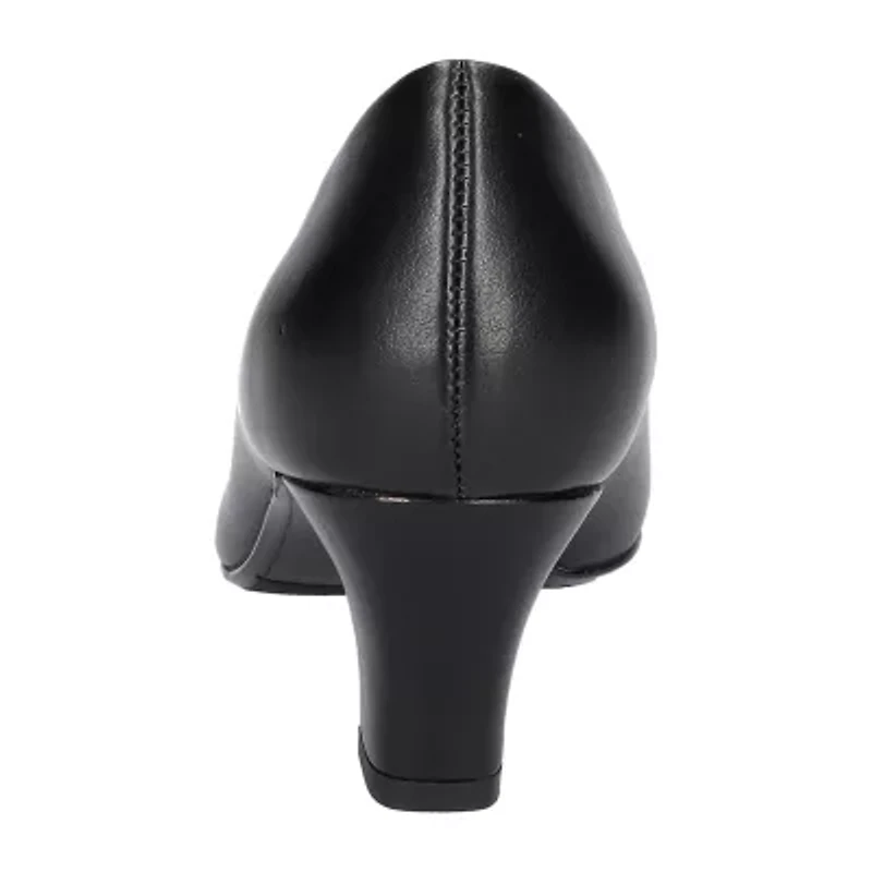 Easy Street Ballari Womens Round Stiletto Heel Pumps