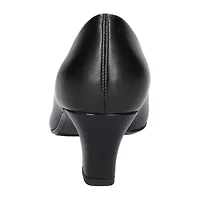 Easy Street Ballari Womens Round Stiletto Heel Pumps