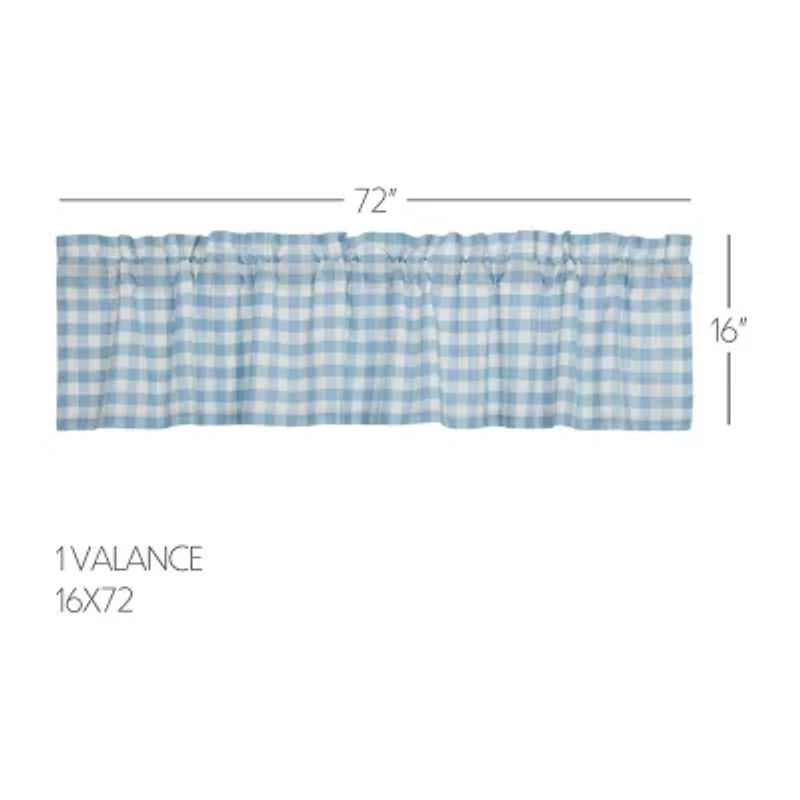 Annie Buffalo Check Rod Pocket Valance