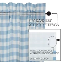 Annie Buffalo Check Rod Pocket Valance