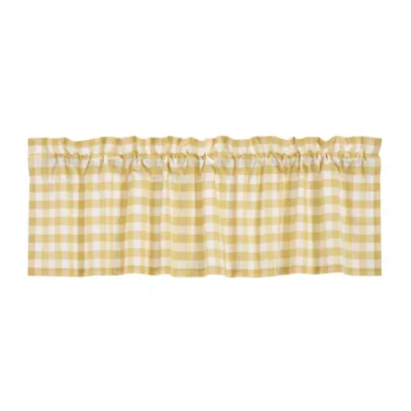 Annie Buffalo Check Rod Pocket Tailored Valance