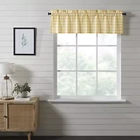 Annie Buffalo Check Rod Pocket Tailored Valance