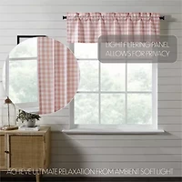 Annie Buffalo Check Rod Pocket Tailored Valance