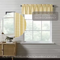 Annie Buffalo Check Rod Pocket Tailored Valance