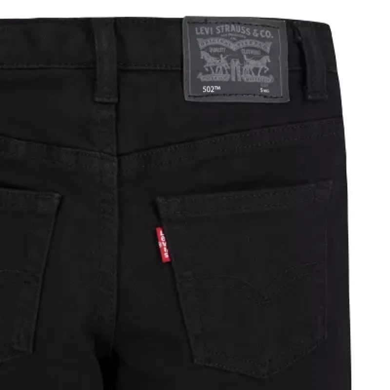 Levi's Little Boys Adjustable Waist Mid Rise 502 Tapered Leg Jean