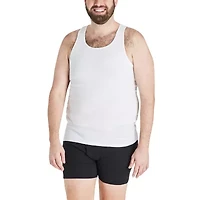 Hanes Mens Crew Neck Sleeveless 5 Pack Big Tank