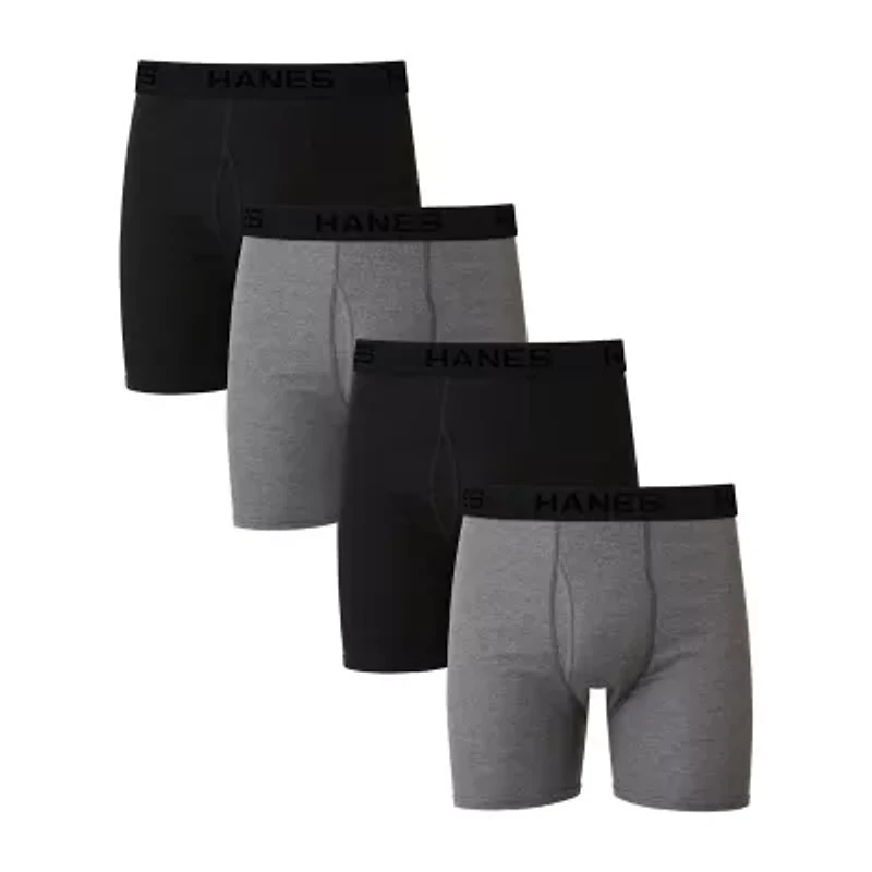 Hanes Mens Big and Tall 4 Pack Boxer Briefs 7701b4