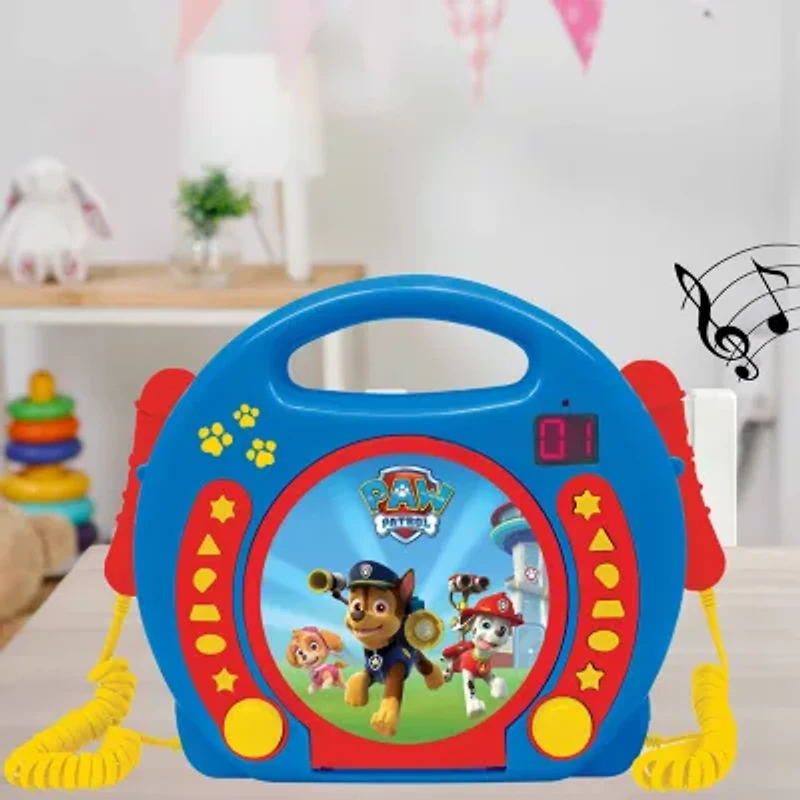 Portable Cd Player With 2 Microphones Paw Patrol Electronic Game