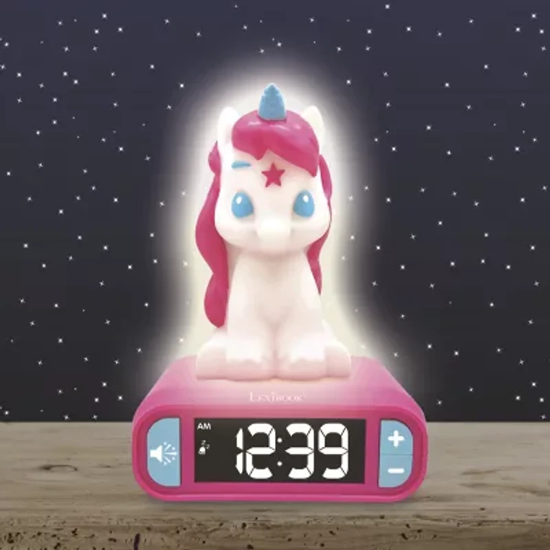 Lexibook Unicorn Alarm Clock With Night Light Electronic Game