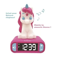 Lexibook Unicorn Alarm Clock With Night Light Electronic Game