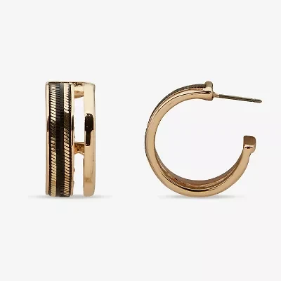 Worthington Womens 63.5mm Hoop Earrings