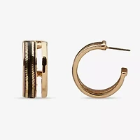 Worthington Womens 63.5mm Hoop Earrings