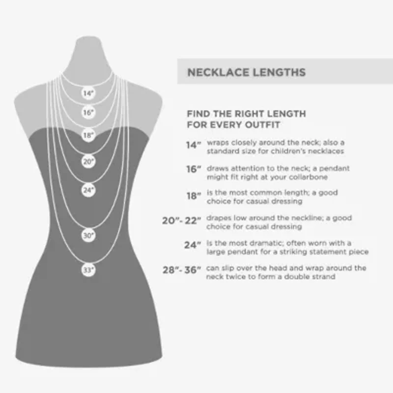 Worthington Womens 32 Inch Pendant Necklace