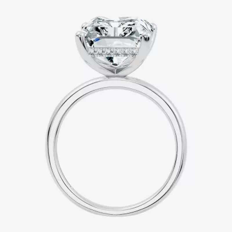 Signature By Modern Bride (F / Vs2) Womens 8 Ct.T.W. Lab Grown White Diamond 14K Gold Rectangular Engagement Ring