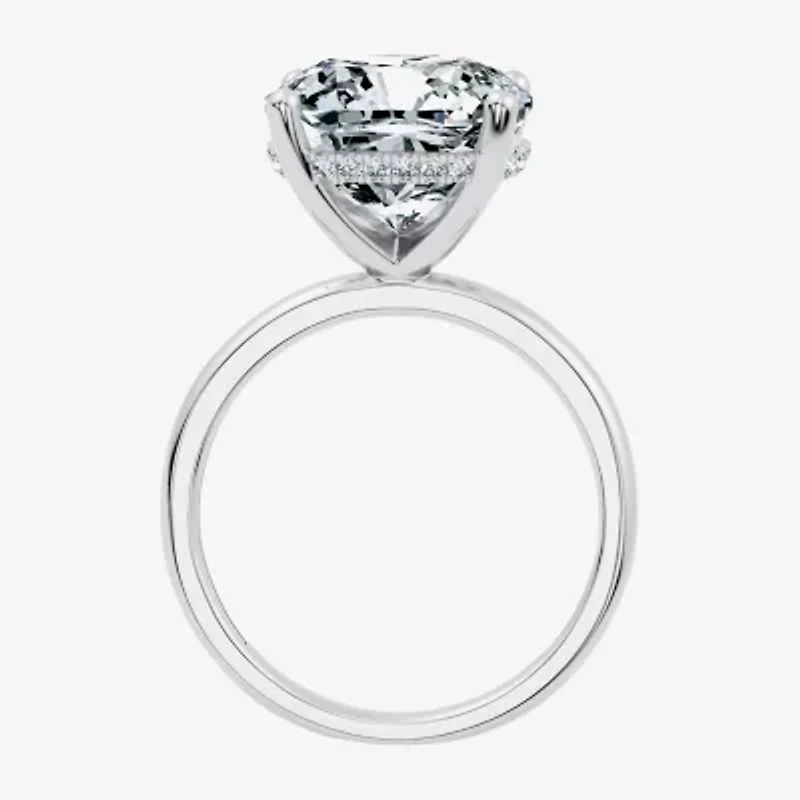 Signature By Modern Bride (F / Vs2) Womens Ct.T.W. Lab Grown White Diamond 14K Gold Cushion Engagement Ring