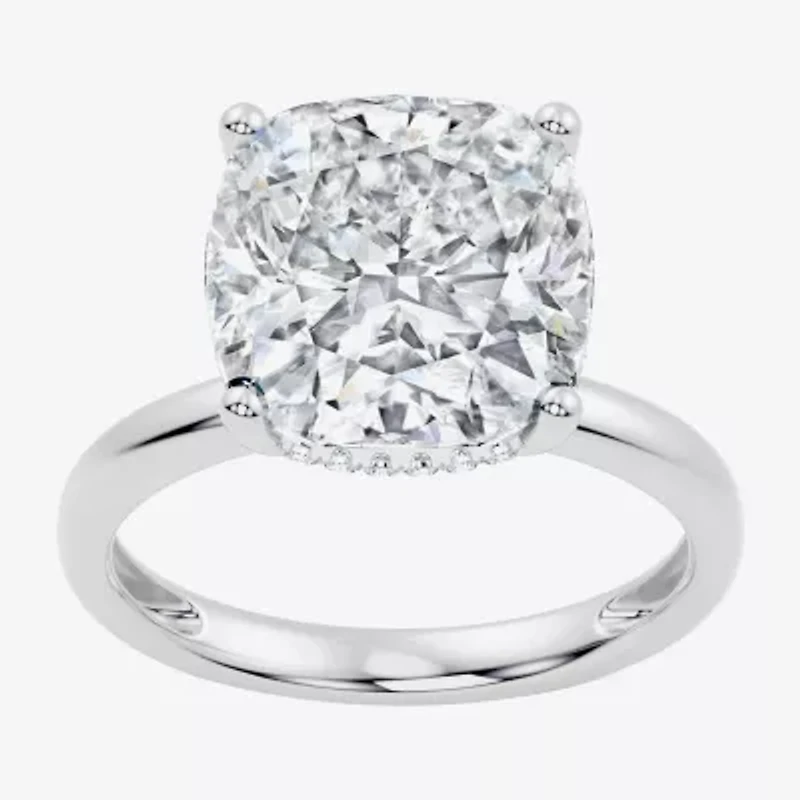 Signature By Modern Bride (F / Vs2) Womens Ct.T.W. Lab Grown White Diamond 14K Gold Cushion Engagement Ring