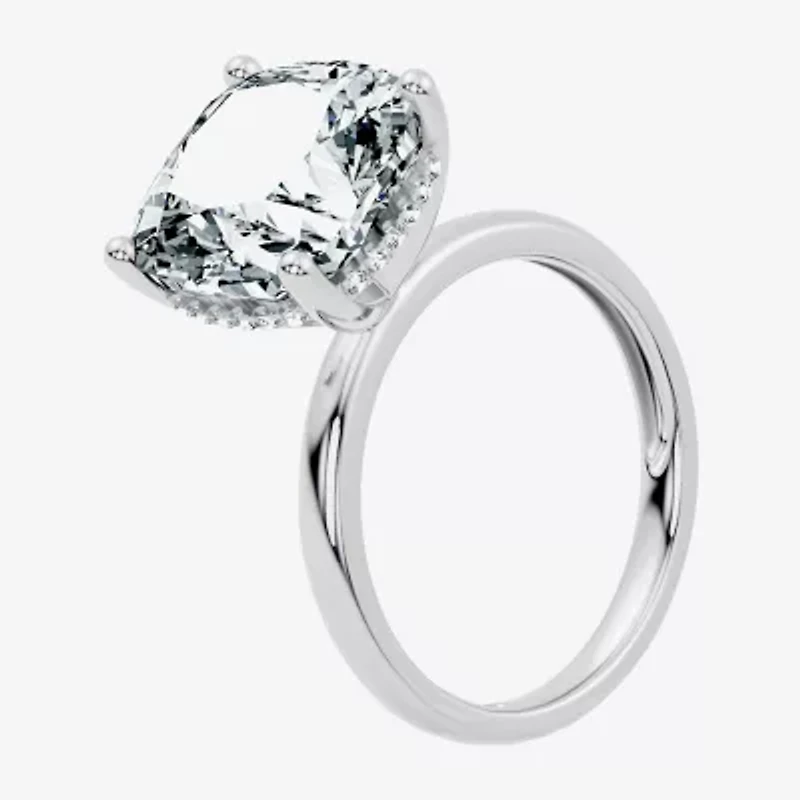 Signature By Modern Bride (F / Vs2) Womens Ct.T.W. Lab Grown White Diamond 14K Gold Cushion Engagement Ring