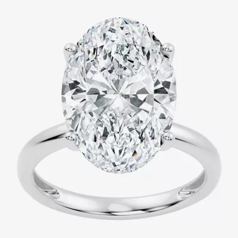 Signature By Modern Bride (F / Vs2) Womens Ct.T.W. Lab Grown White Diamond 14K Gold Oval Engagement Ring