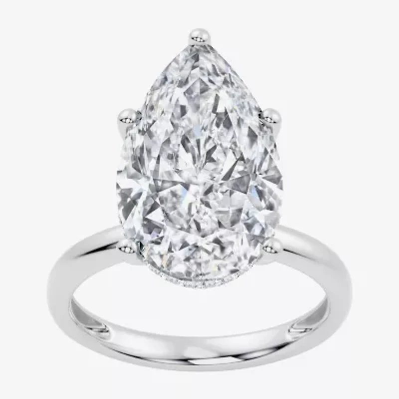 Signature By Modern Bride (F / Vs2) Womens Ct.T.W. Lab Grown White Diamond 14K Gold Pear Engagement Ring