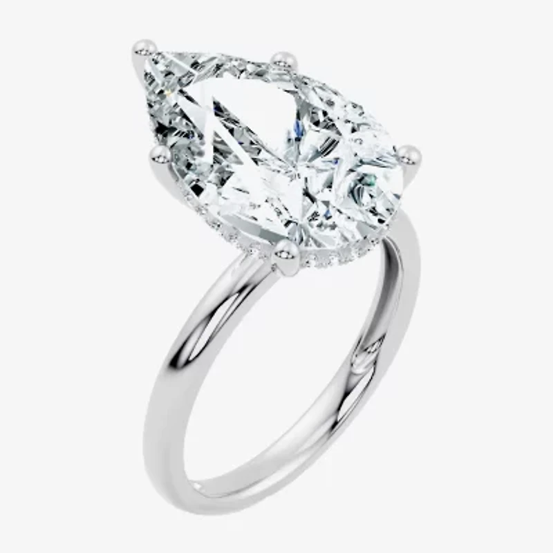 Signature By Modern Bride (F / Vs2) Womens Ct.T.W. Lab Grown White Diamond 14K Gold Pear Engagement Ring