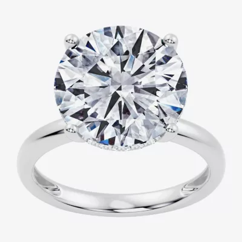 Signature By Modern Bride (F / Vs2) Womens Ct.T.W. Lab Grown White Diamond 14K Gold Round Engagement Ring