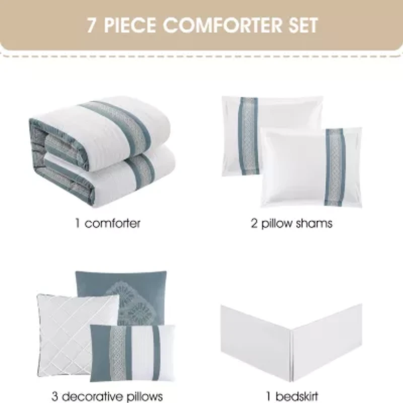 Stratford Park Keegan 7pc Lightweight Comforter Set