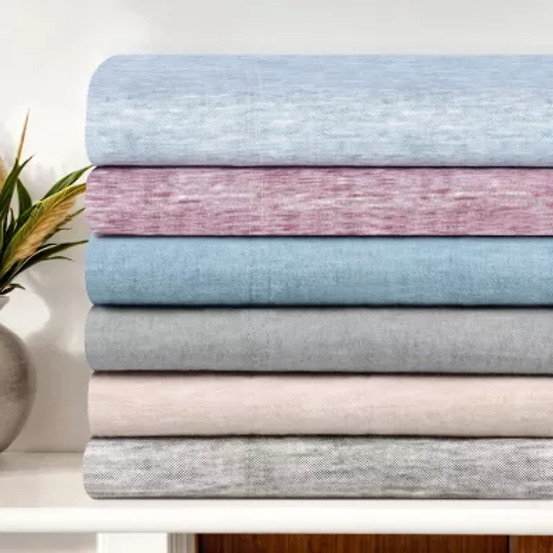 SUPERIOR® Melange Chambray Plain Weave Deep Pocket Sheet Set