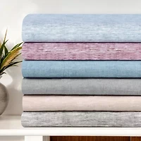 SUPERIOR® Melange Chambray Plain Weave Deep Pocket Sheet Set