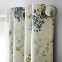 Martha Stewart Westchester Print Grommet Top Blackout Single Curtain Panel