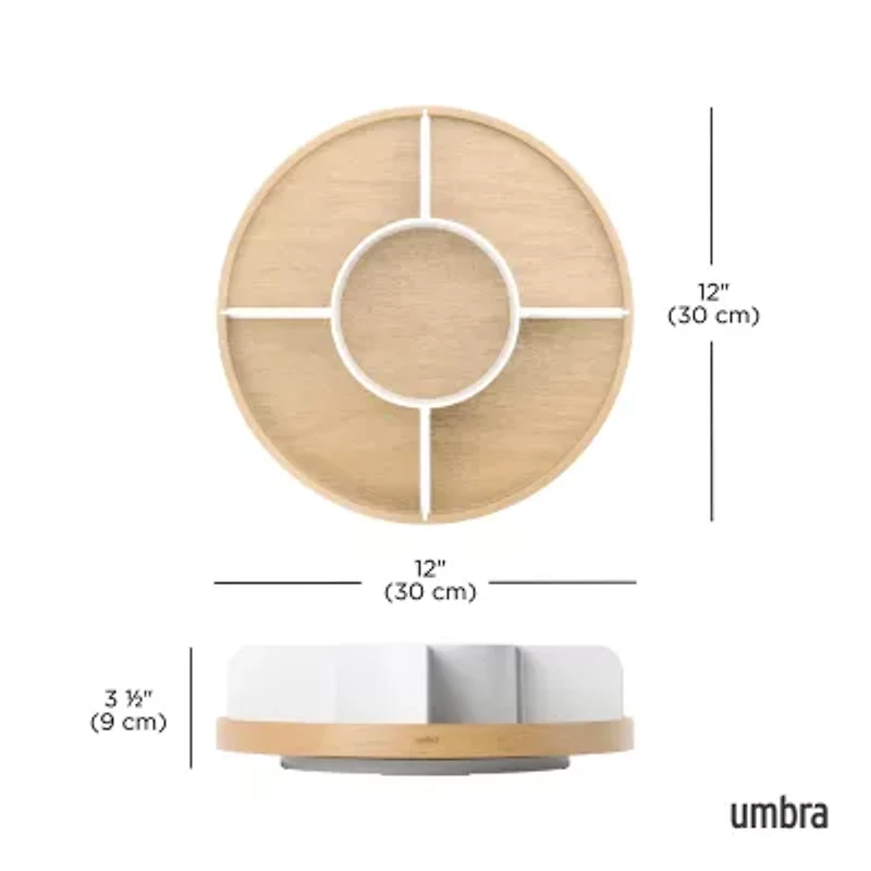 Umbra Bellwood Wood Lazy Susan