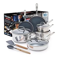 Blue Diamond Bond Stainless Steel 12-pc. Cookware Set