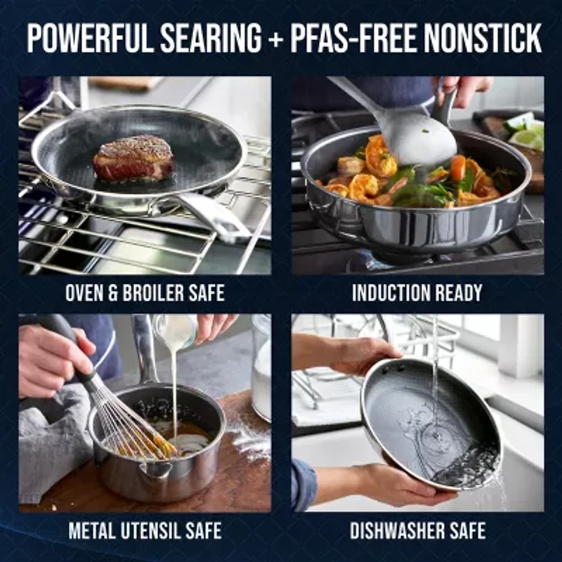 Blue Diamond Bond Stainless Steel 12-pc. Cookware Set