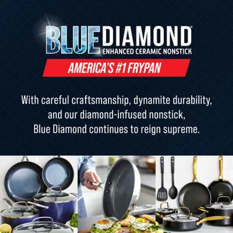 Blue Diamond Bond Stainless Steel 12-pc. Cookware Set