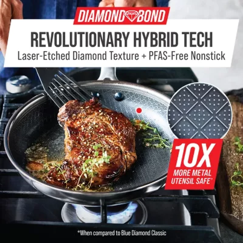 Blue Diamond Bond Stainless Steel 8" Fry Pan