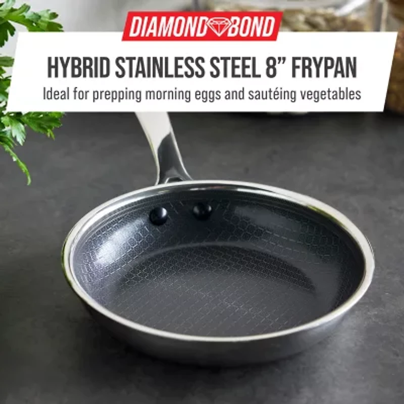 Blue Diamond Bond Stainless Steel 8" Fry Pan